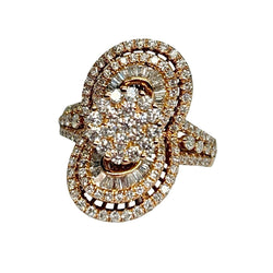 Rose Gold and Diamond Pave Ring