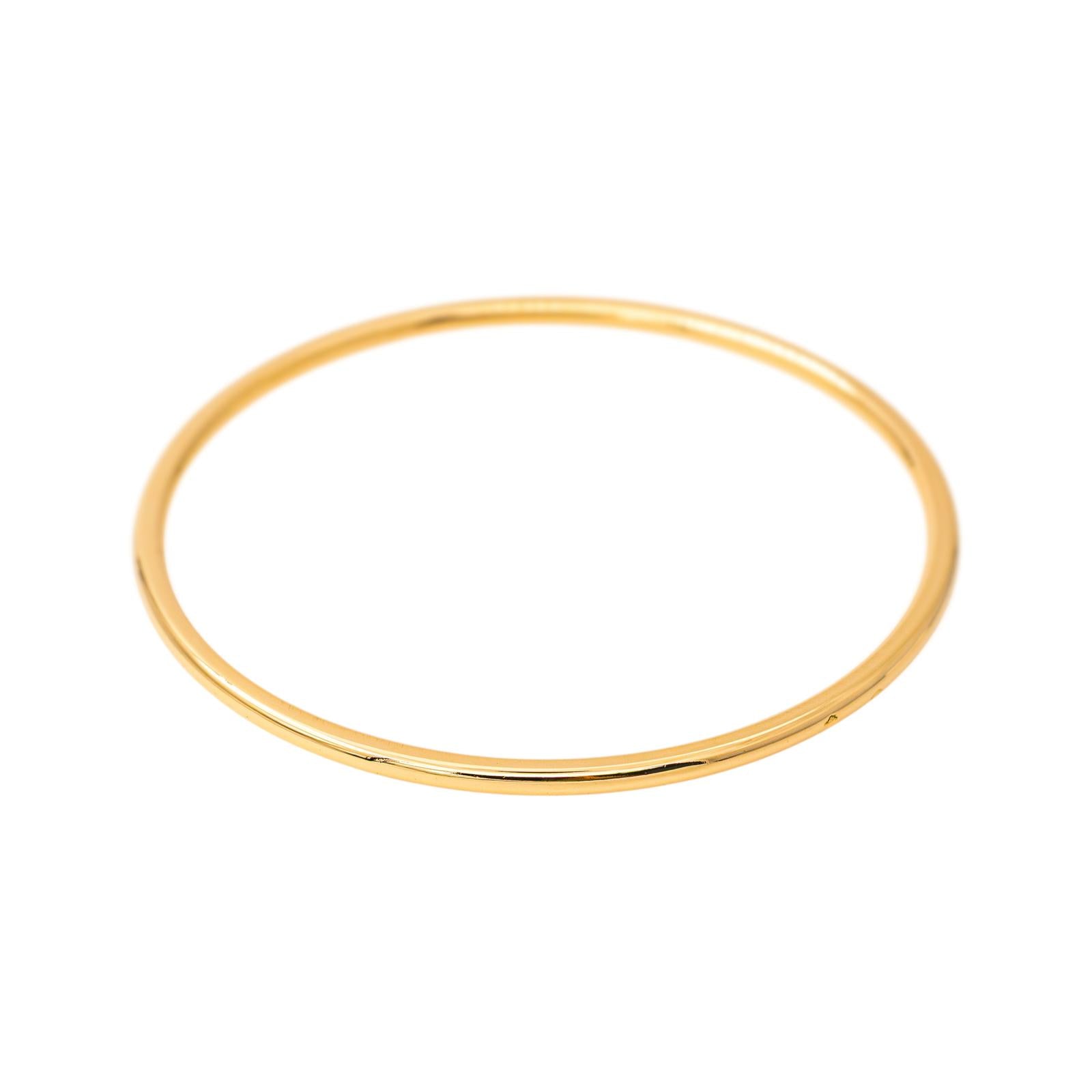 Yellow Gold Bangle Bracelet