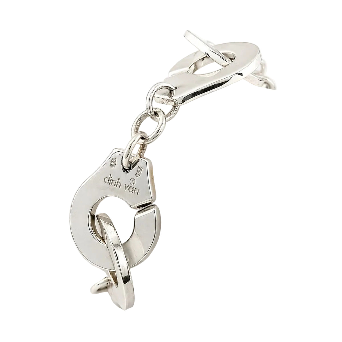 DINH VAN "R20 Handcuffs" Silver Link Bracelet