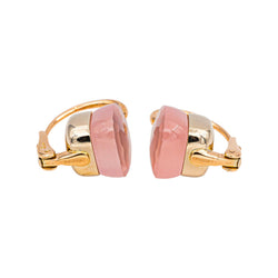 Pomellato Nudo Earrings, Rose gold with Rose Quartz