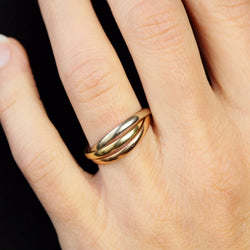 Wedding Band in White gold, Yellow gold, and Rose gold