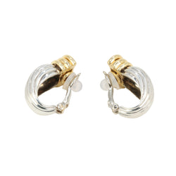 O.J. PERRIN Clip-On Earrings in Yellow gold and Silver