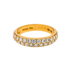 Boucheron Bague Demi-alliance Amour Or jaune Diamant