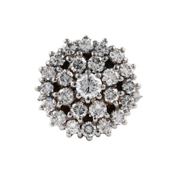 Entourage Ring in White Gold and Diamonds