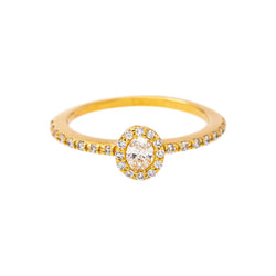 Bague Pompadour Or jaune Diamant