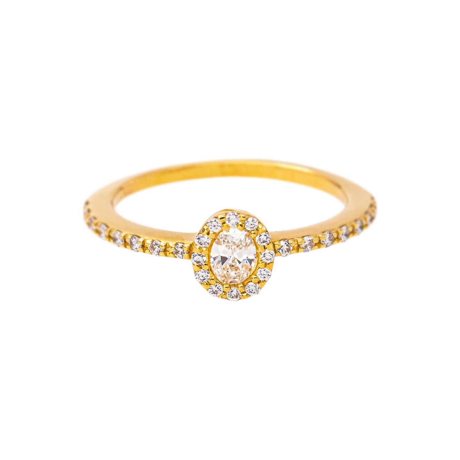 Bague Pompadour Or jaune Diamant