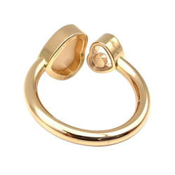 CHOPARD "Happy Hearts" Toi & Moi Ring in rose gold, Opal, and Diamond