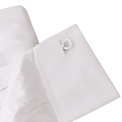 HERMÈS "Étrier" silver cufflinks