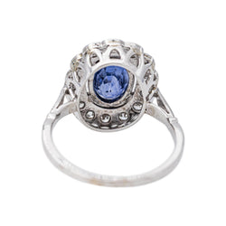 Bague Pompadour Or blanc Saphir