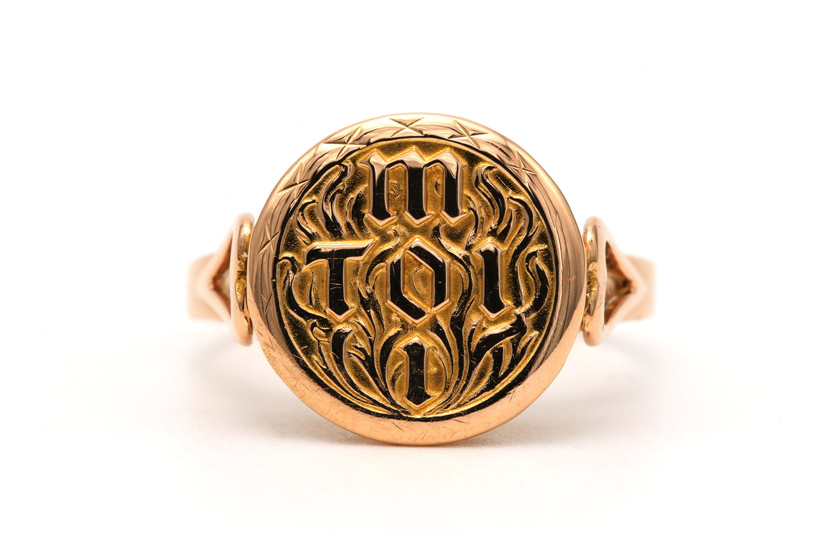 Yellow Gold Signet Ring