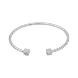 White Gold Diamond Bangle Bracelet