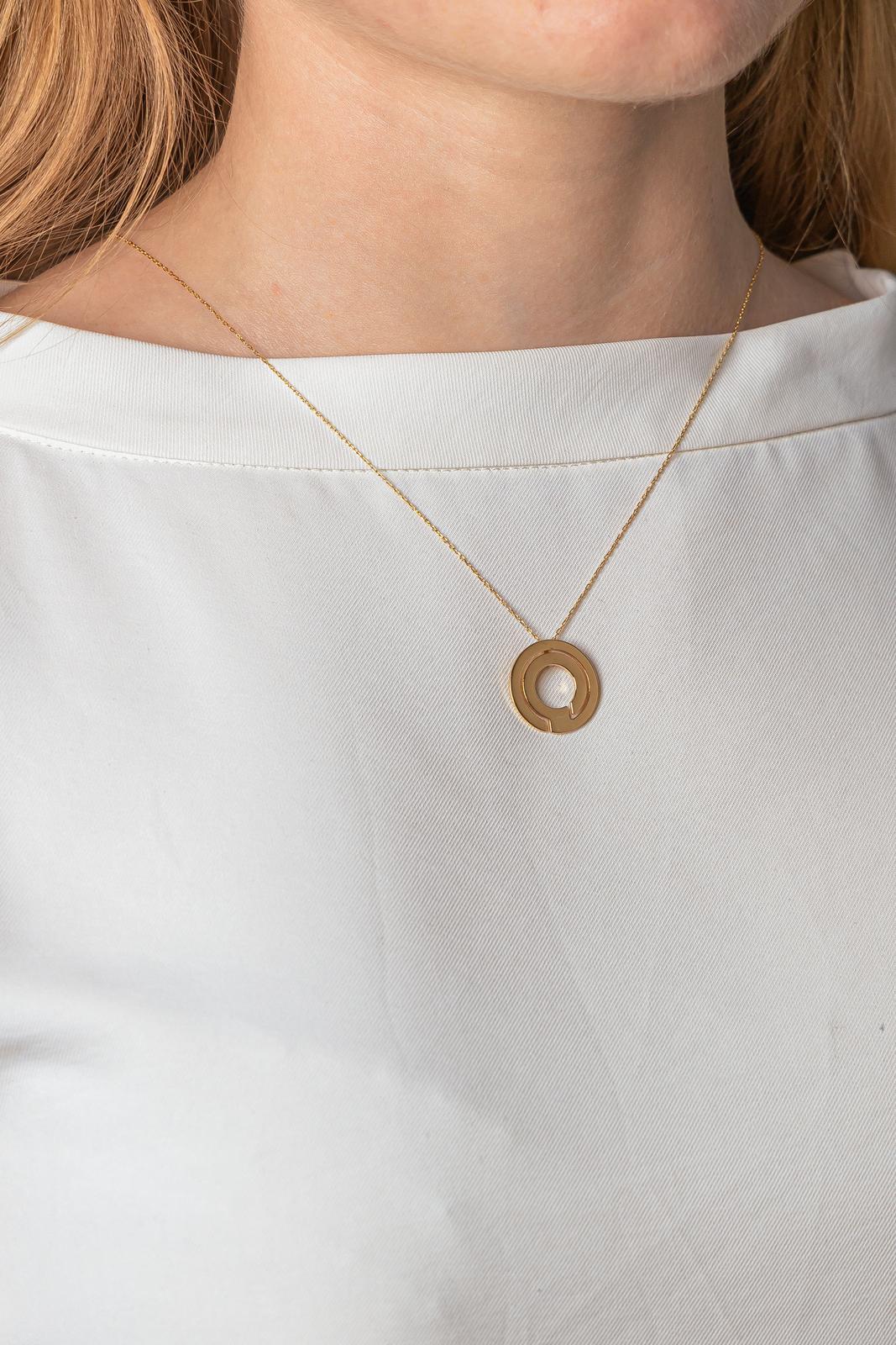 Dinh Van Collier Pendentif Seventies Or jaune