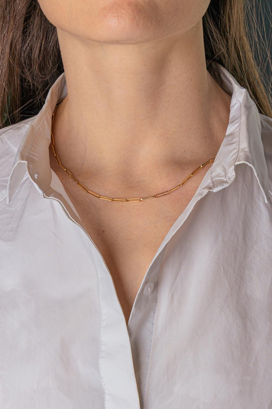 Yellow Gold Forçat Link Necklace