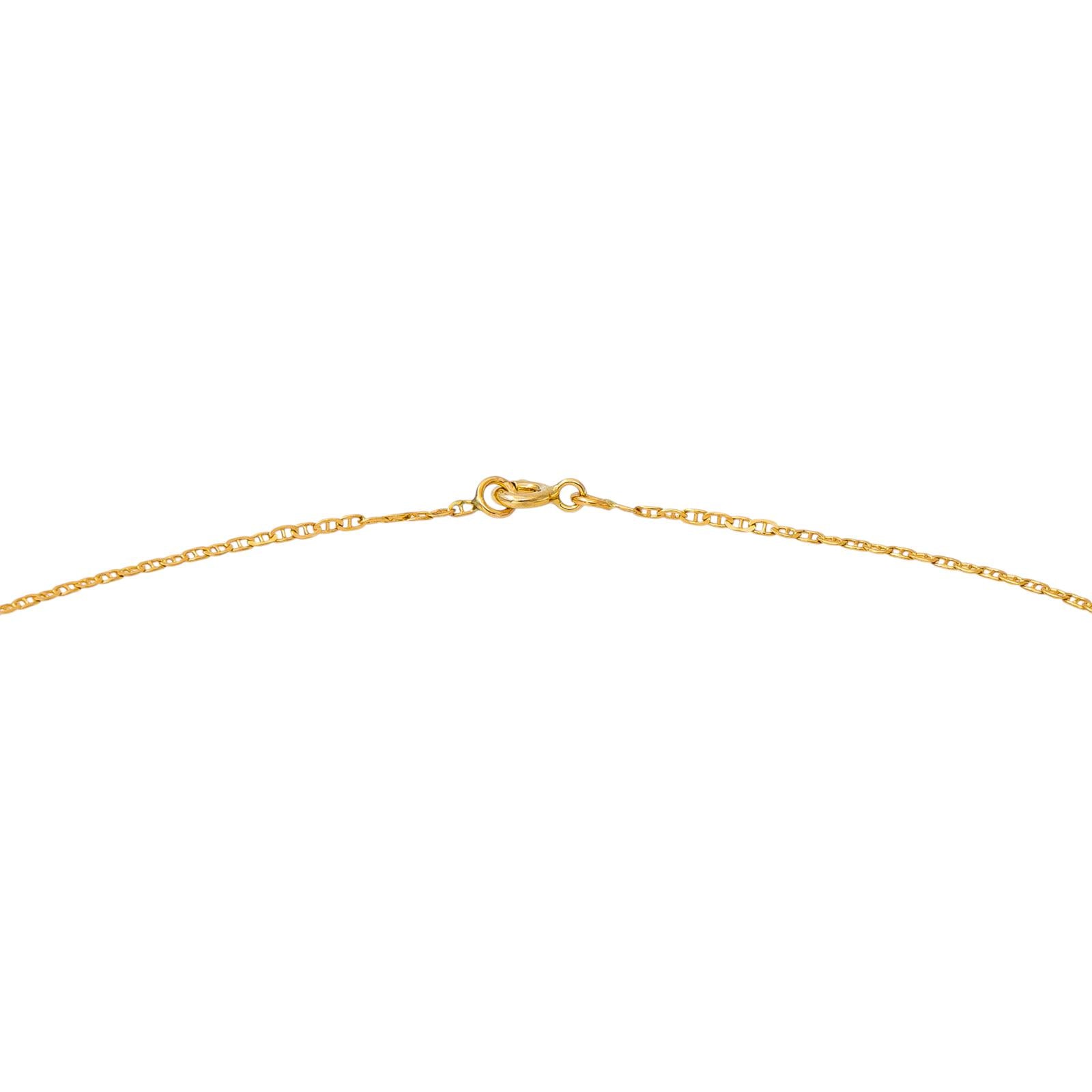 Collier Maille Marine Or jaune