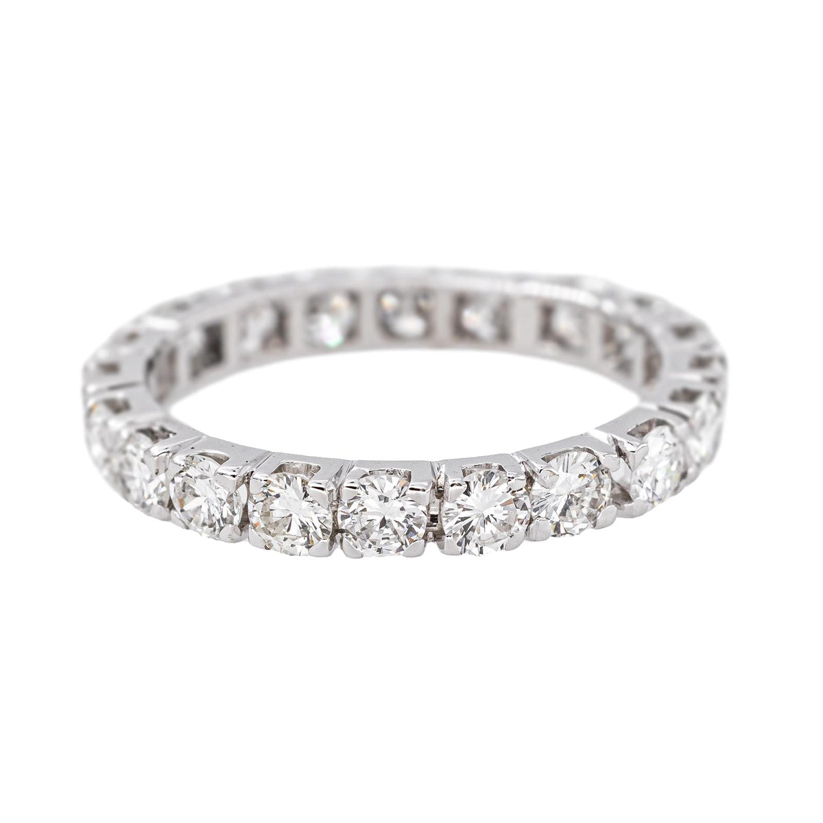 Bague  Alliance tour complet  Or blanc Diamant