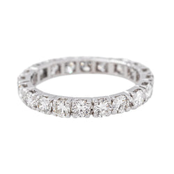 Bague  Alliance tour complet  Or blanc Diamant