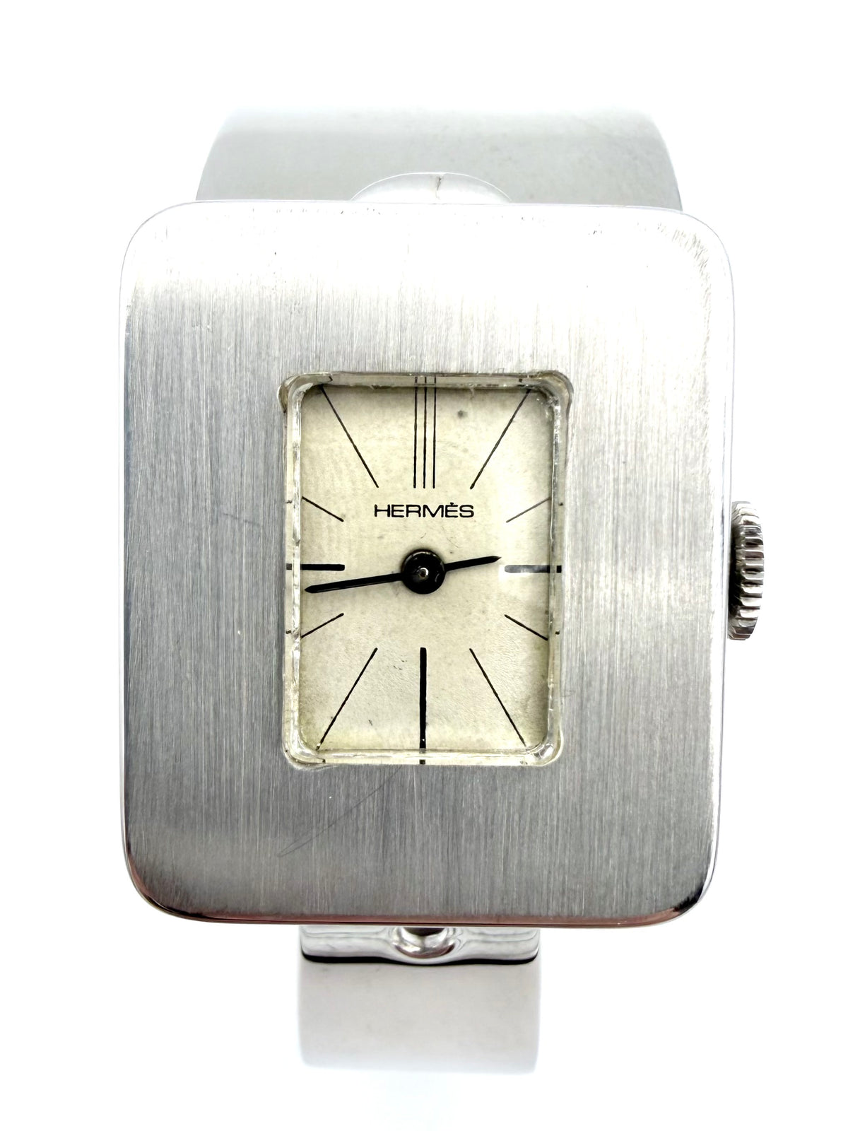 Vintage HERMES Silver Watch, circa 1970