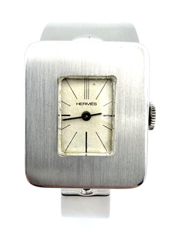 Vintage HERMES Silver Watch, circa 1970