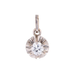 Pendentif en or blanc et diamant