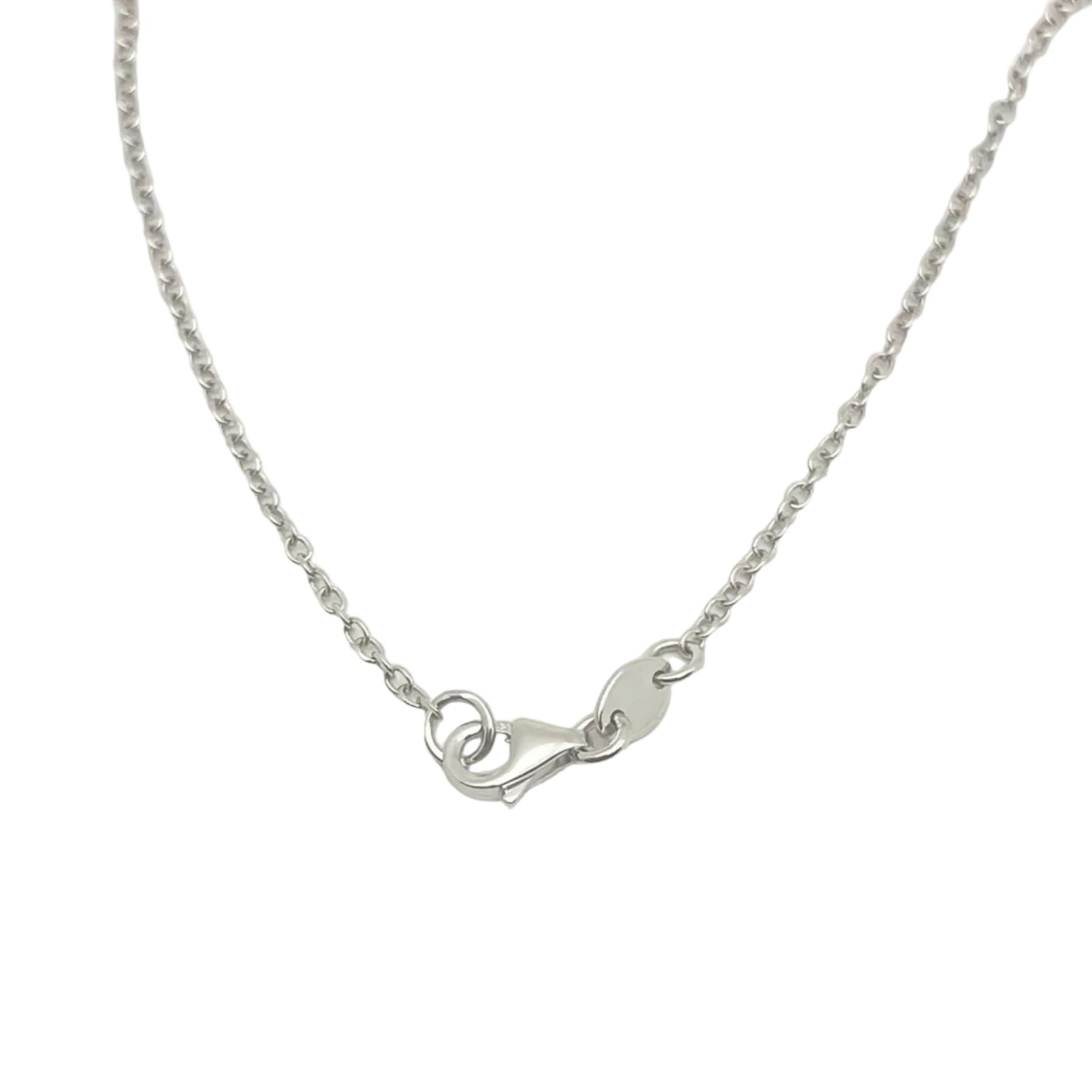 Collier Chaîne en or blanc et diamants