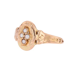 Rose gold and Pearl Ring