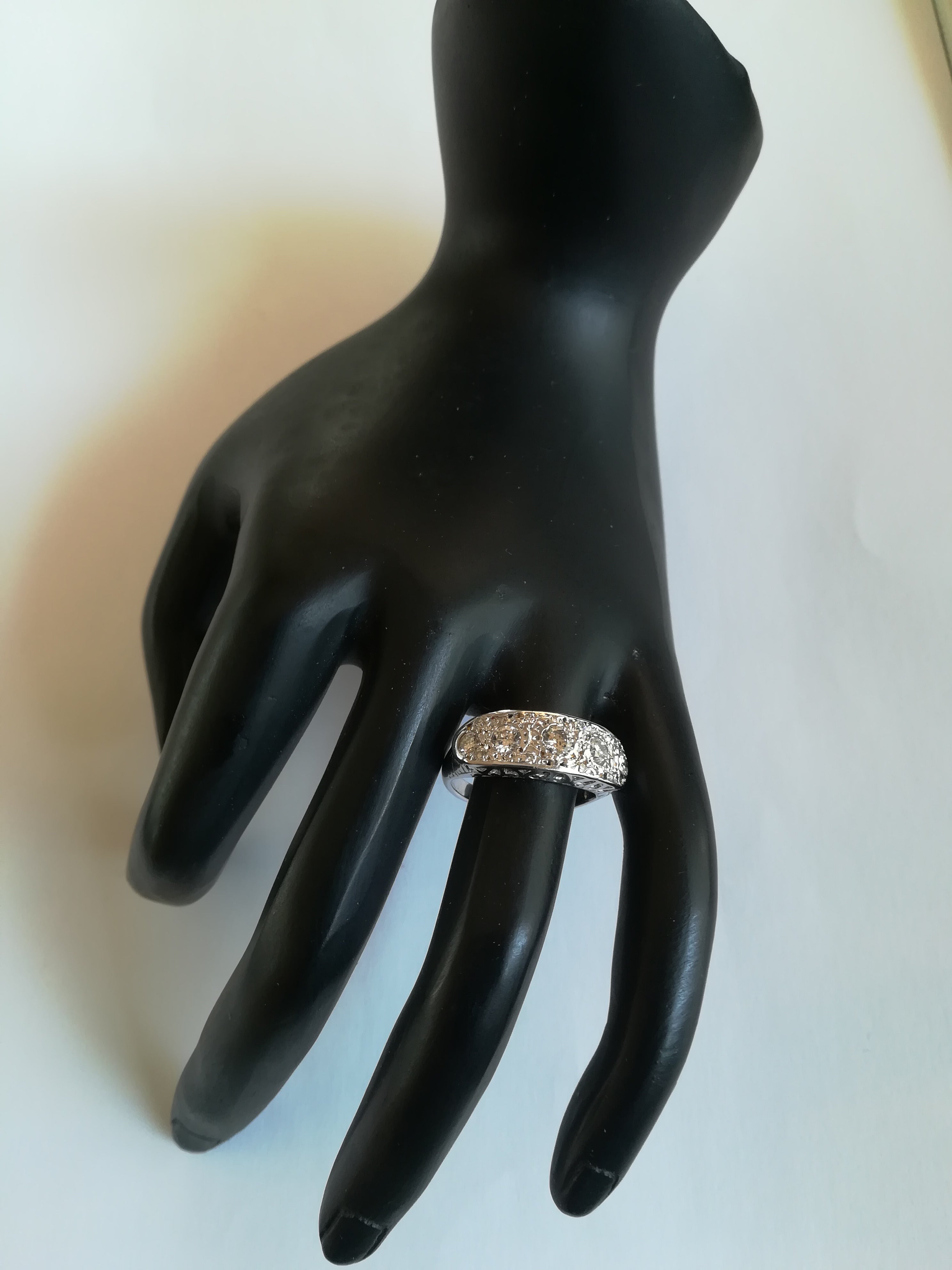 Ring Old Garter in white gold and diamonds