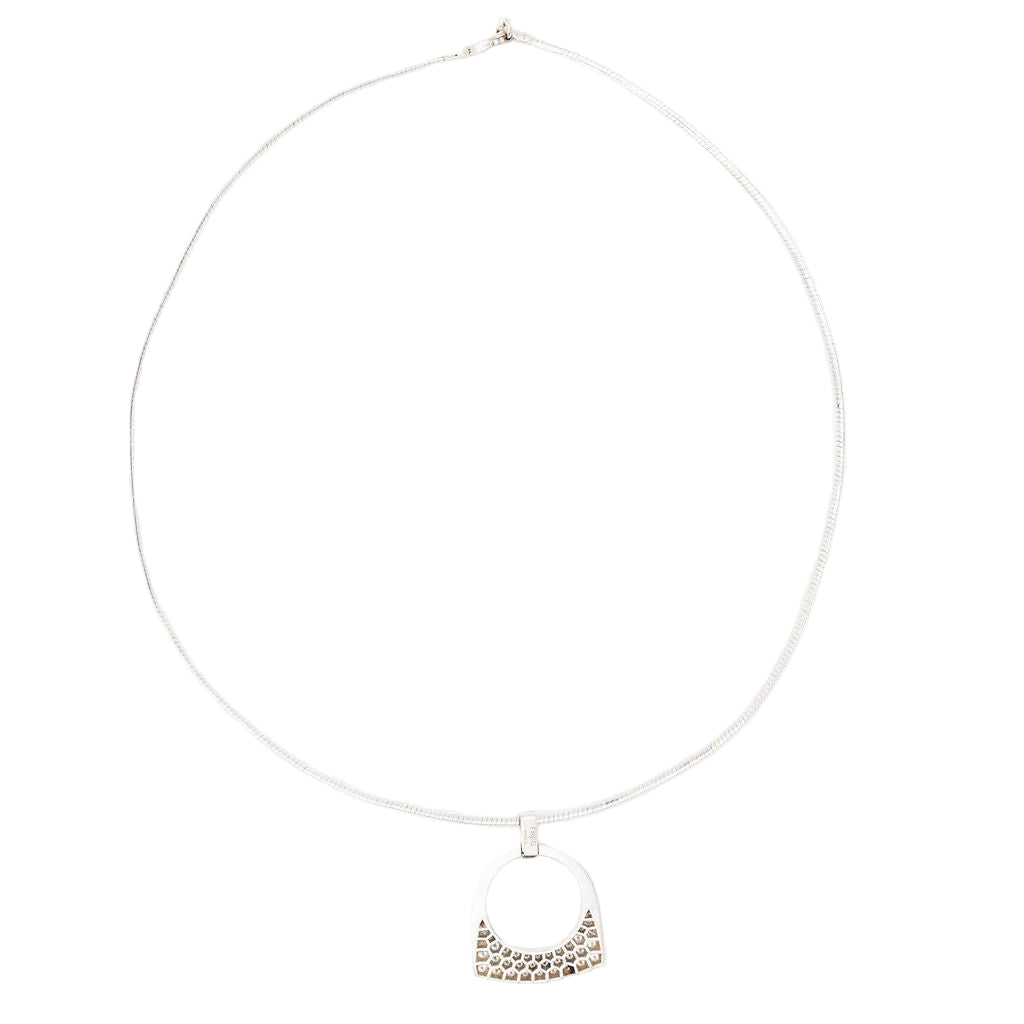 Collier Pendentif FRED "Success" en or blanc et diamants