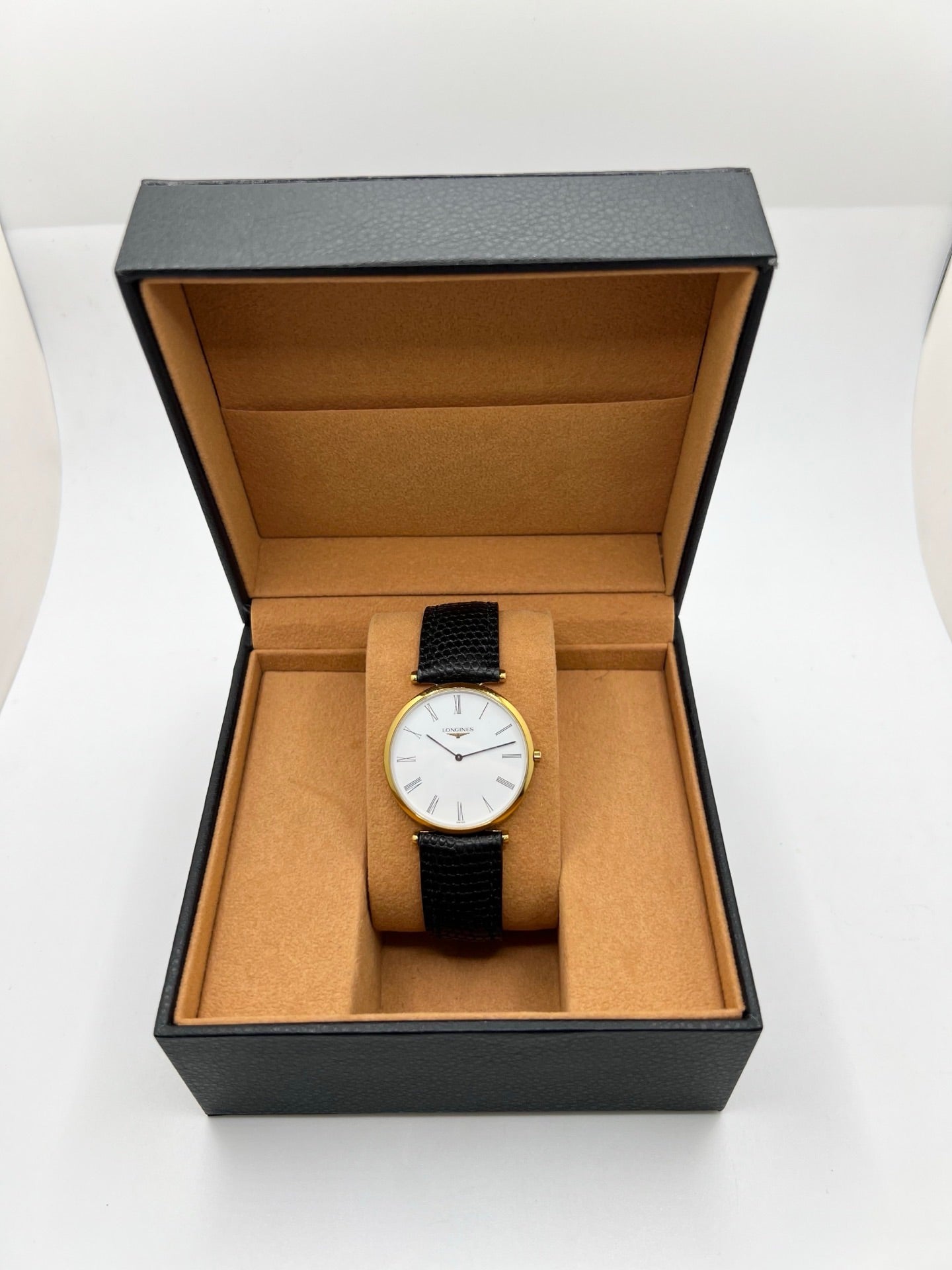 LONGINES "La Grande Classique" Watch, Gold-plated, Stainless Steel, and Leather