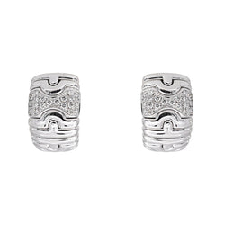 Bulgari Boucles d'oreilles Parentesi Or blanc Diamant