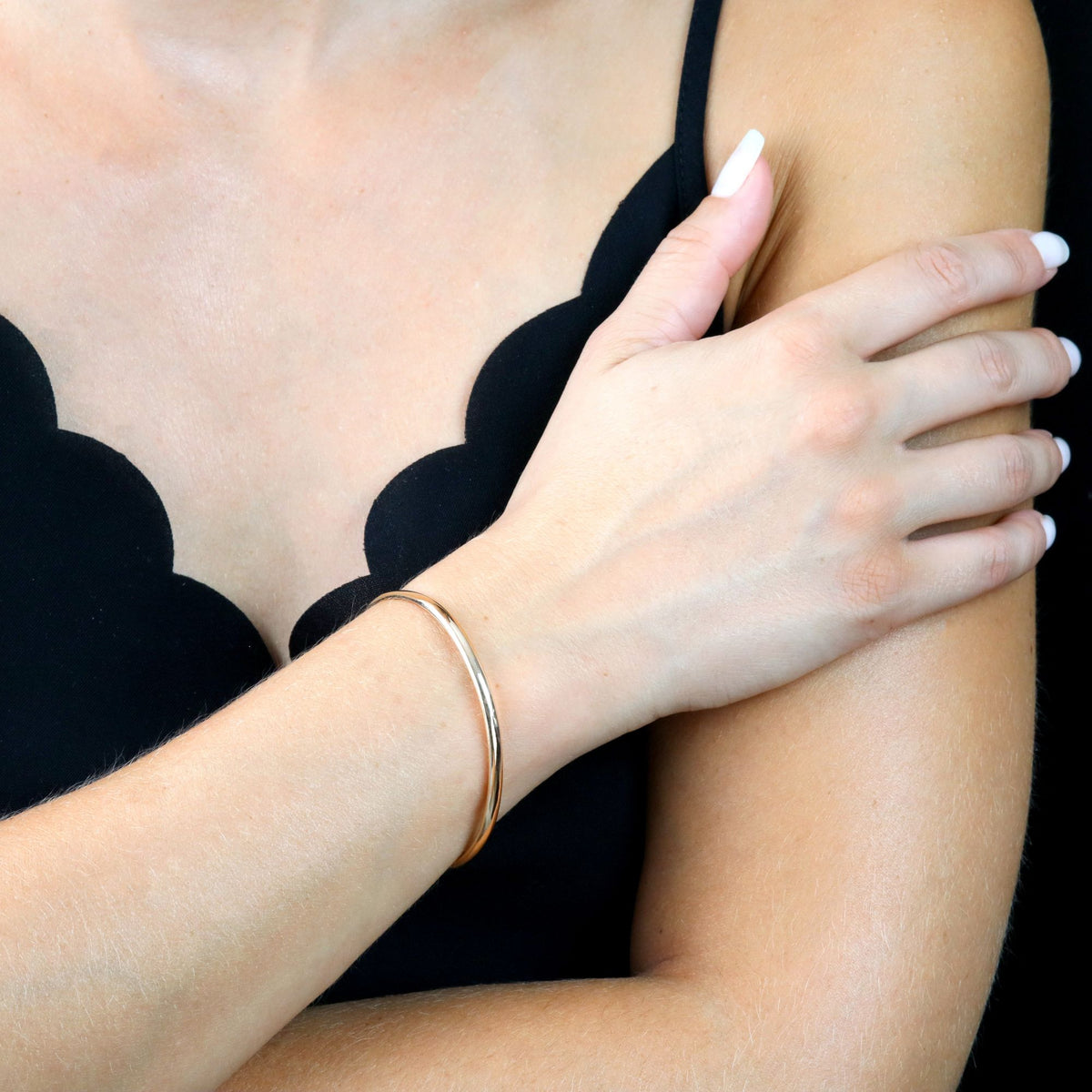 Yellow Gold Bangle Bracelet