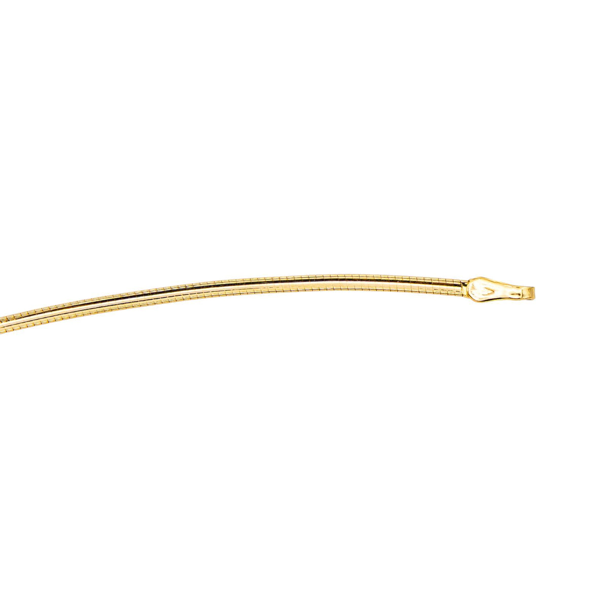 Yellow Gold Omega Link Necklace