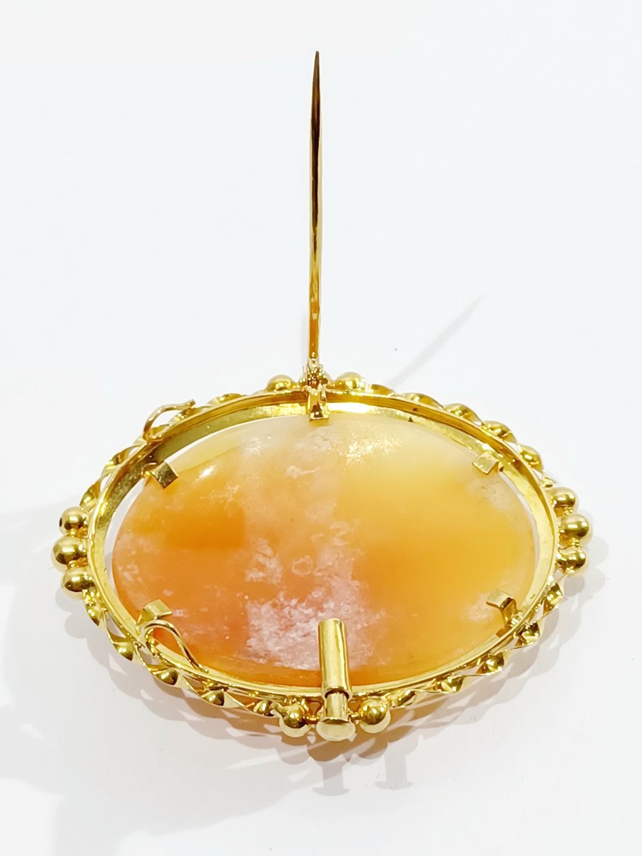Pendentif Broche Camée Coquillage