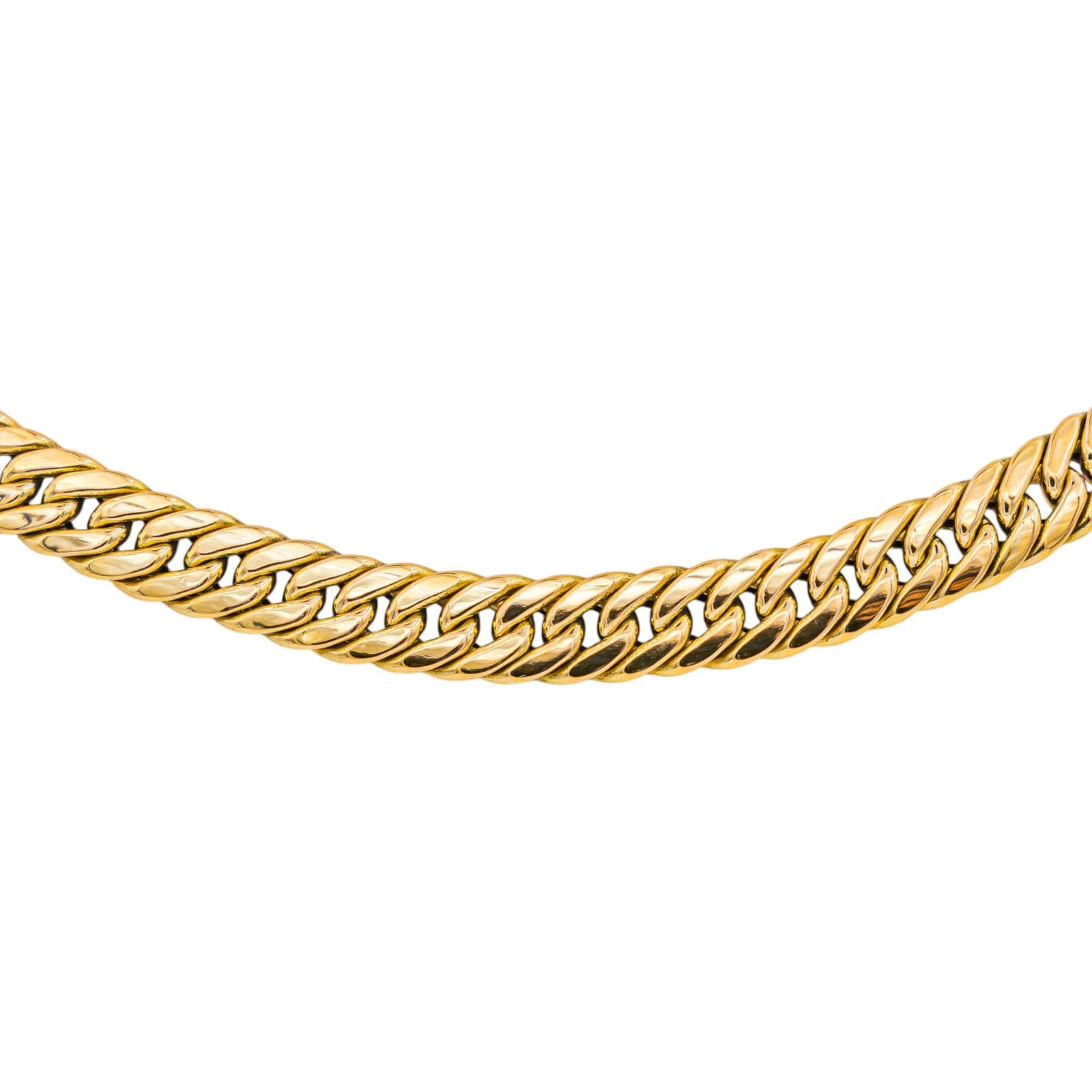 Collier Maille gourmette Or jaune