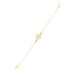 O.J. PERRIN "Coeur Légendes" Bracelet in Yellow gold