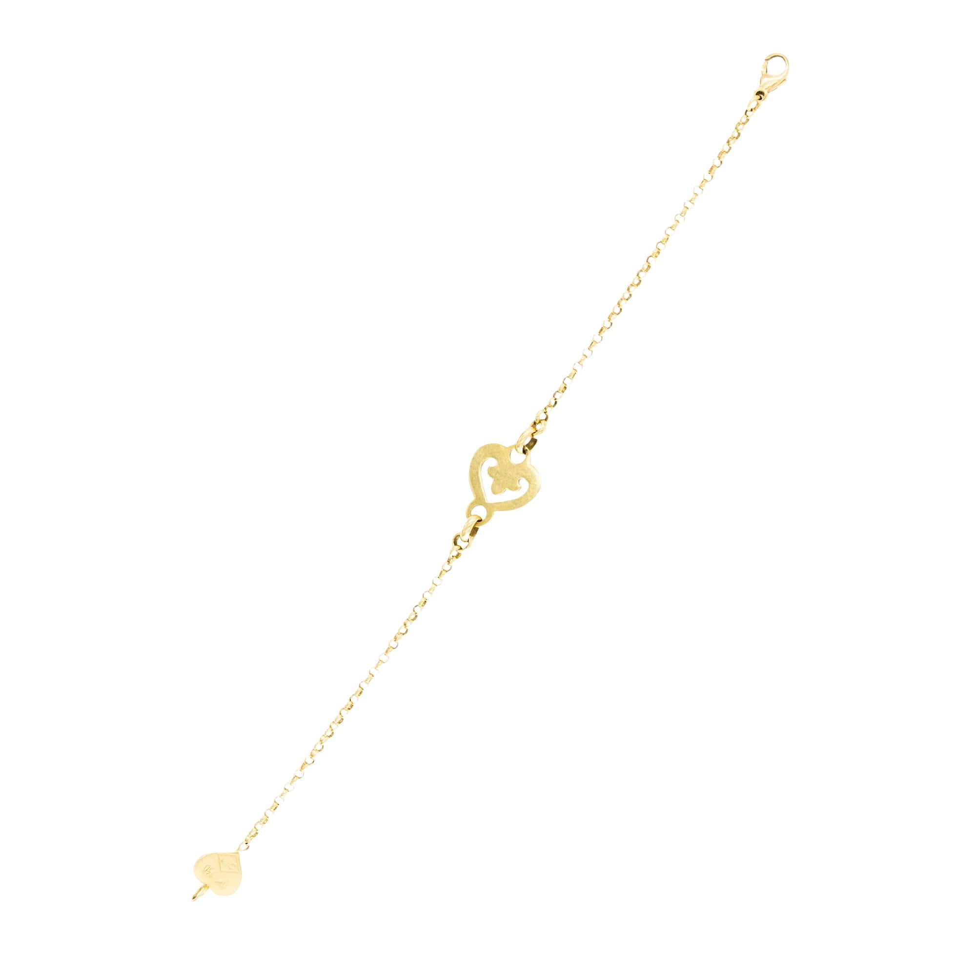 O.J. PERRIN "Coeur Légendes" Bracelet in Yellow gold