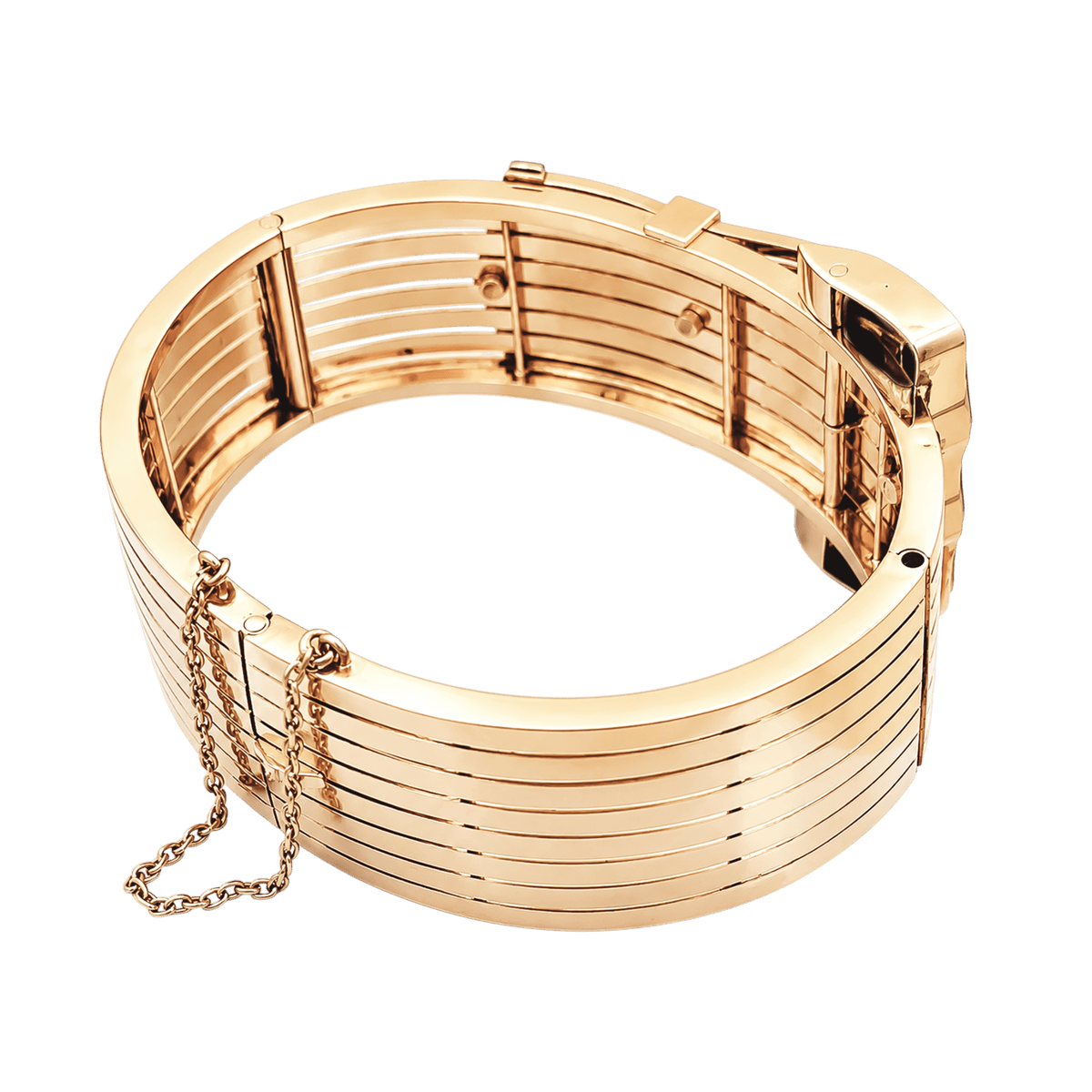 Bracelet Ceinture en or rose, platine et diamants