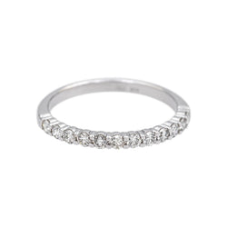 Bague Alliance en or blanc et diamants