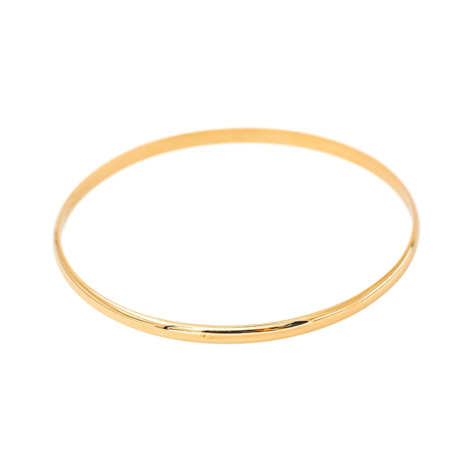Yellow Gold Bangle Bracelet