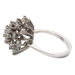 Marguerite Ring in White Gold and Diamonds