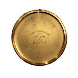 LECOULTRE watch in yellow gold and leather