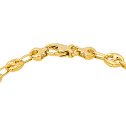 Bracelet Maille grain de café Or jaune