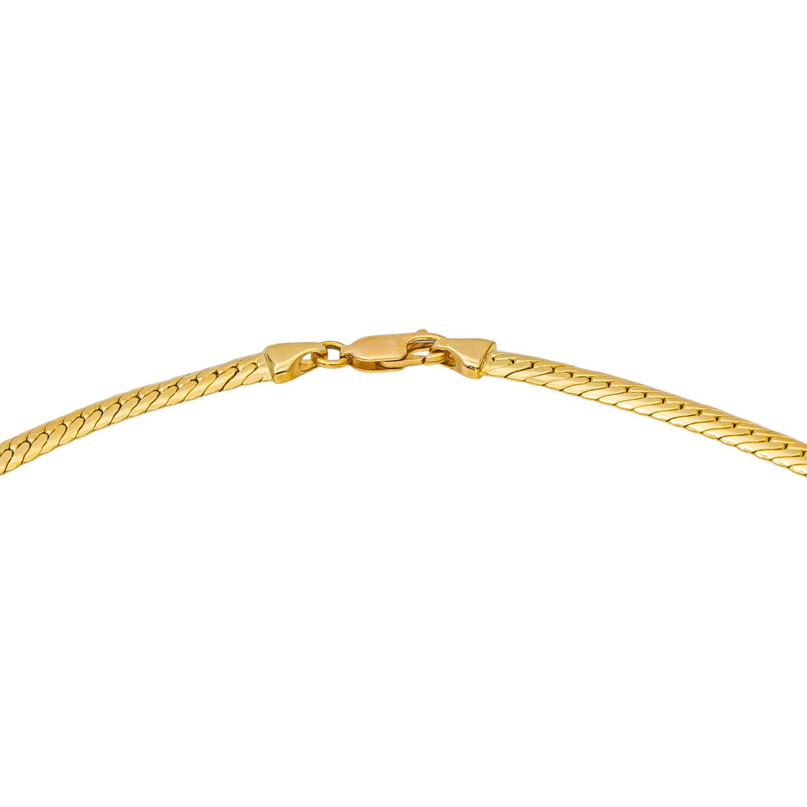 Yellow Gold English Link Necklace