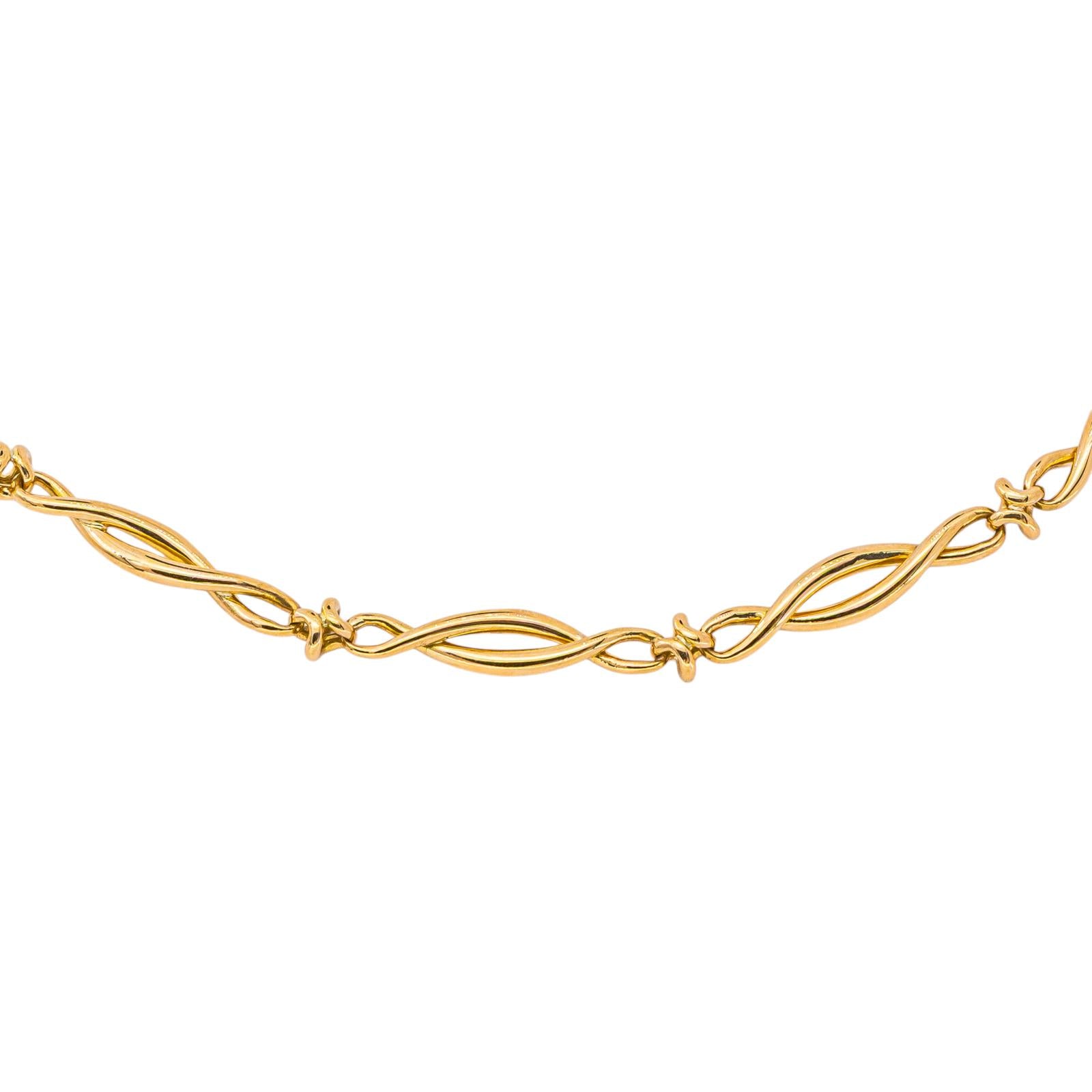 Yellow gold necklace