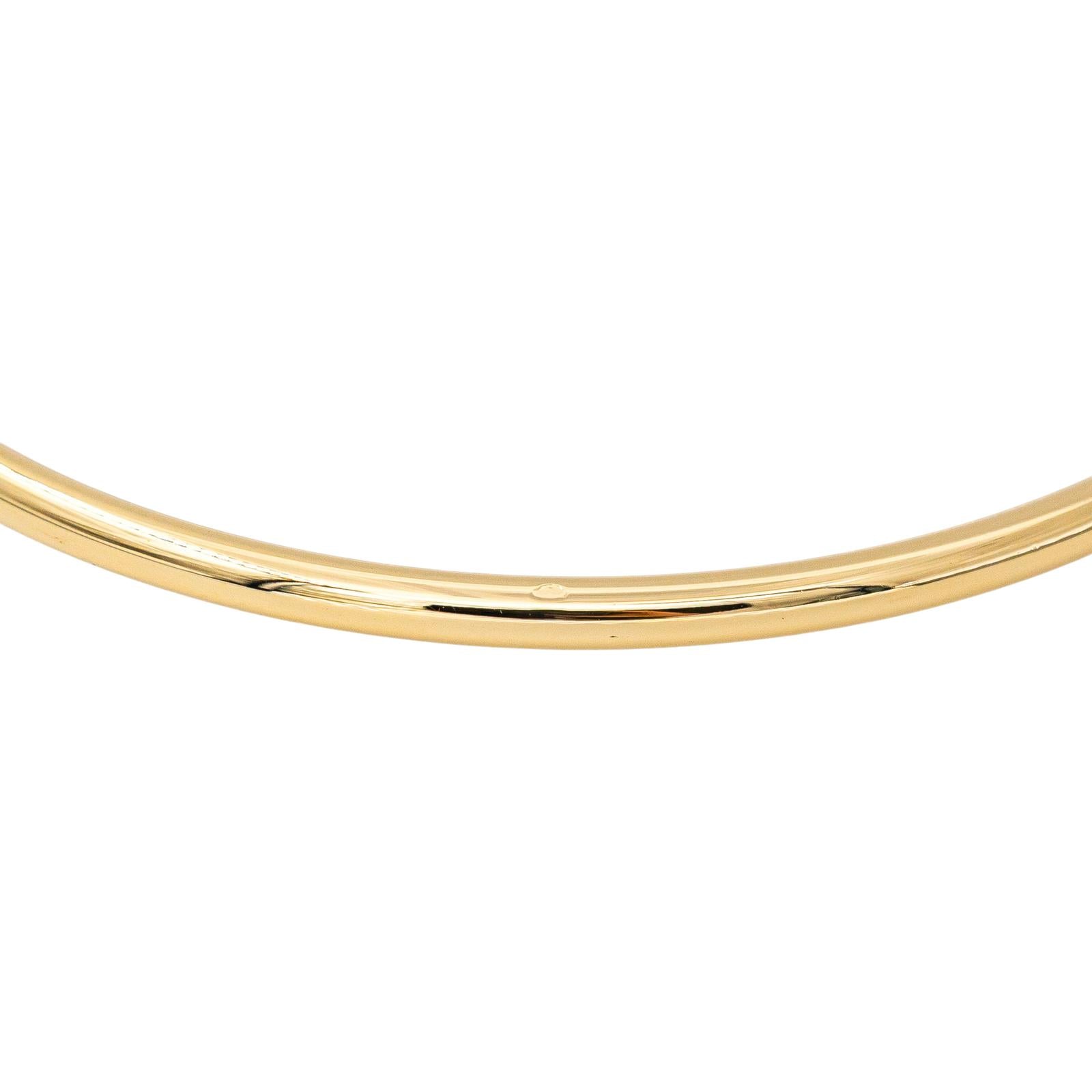 Yellow Gold Bangle Bracelet