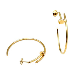 CARTIER "Juste un clou" GM Hoop earrings in rose gold and diamonds