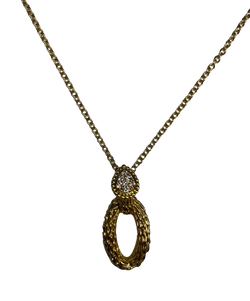 BOUCHERON "SERPENT DE BOHEME" Pendant on Chain, 18K Gold and Diamonds