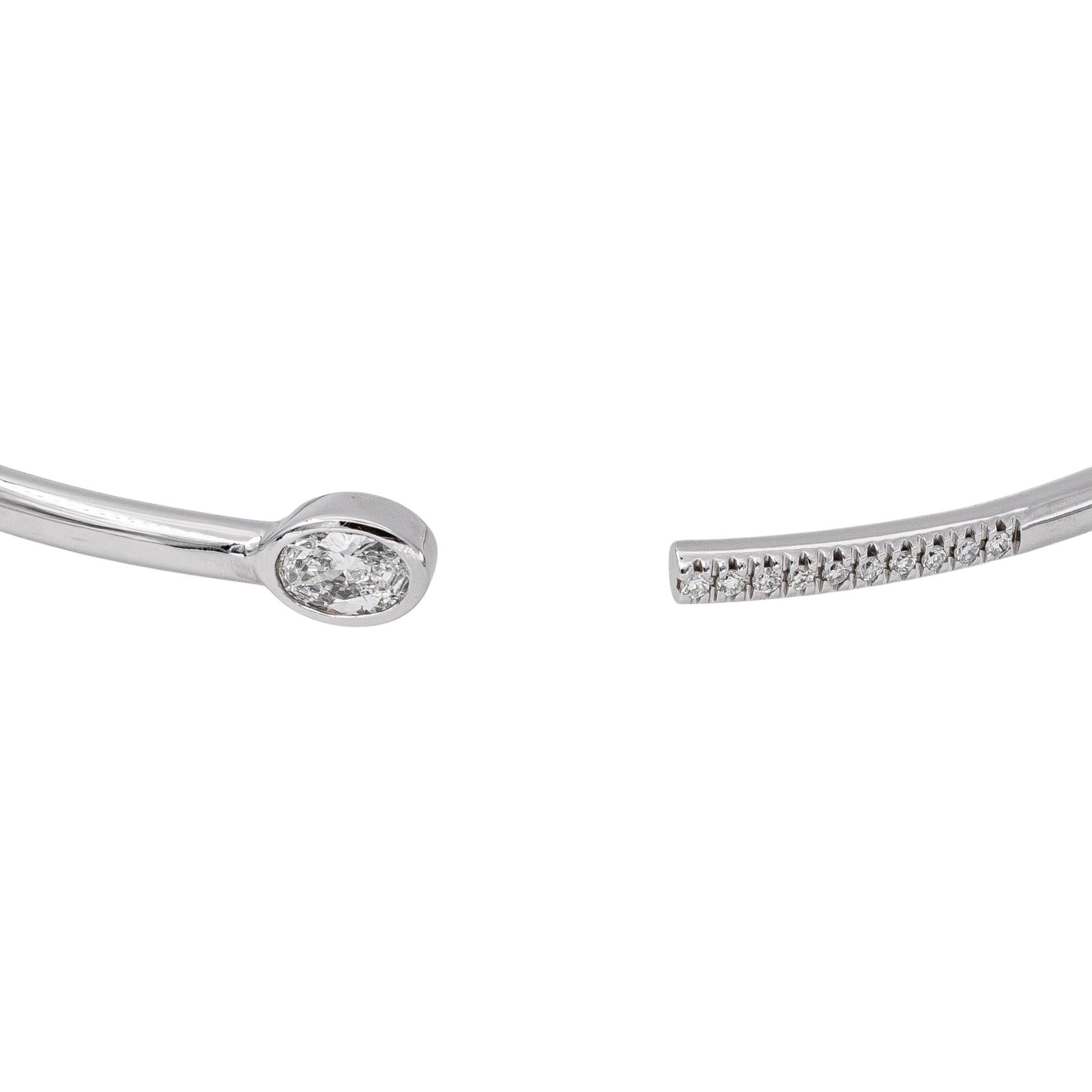 Van der Bauwede Bracelet Jonc Vendôme Or blanc Diamant