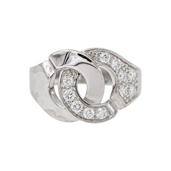 Dinh Van Bague Menottes Or blanc Diamant