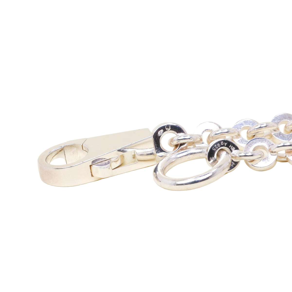HERMÈS "Voltige" Silver Choker Necklace