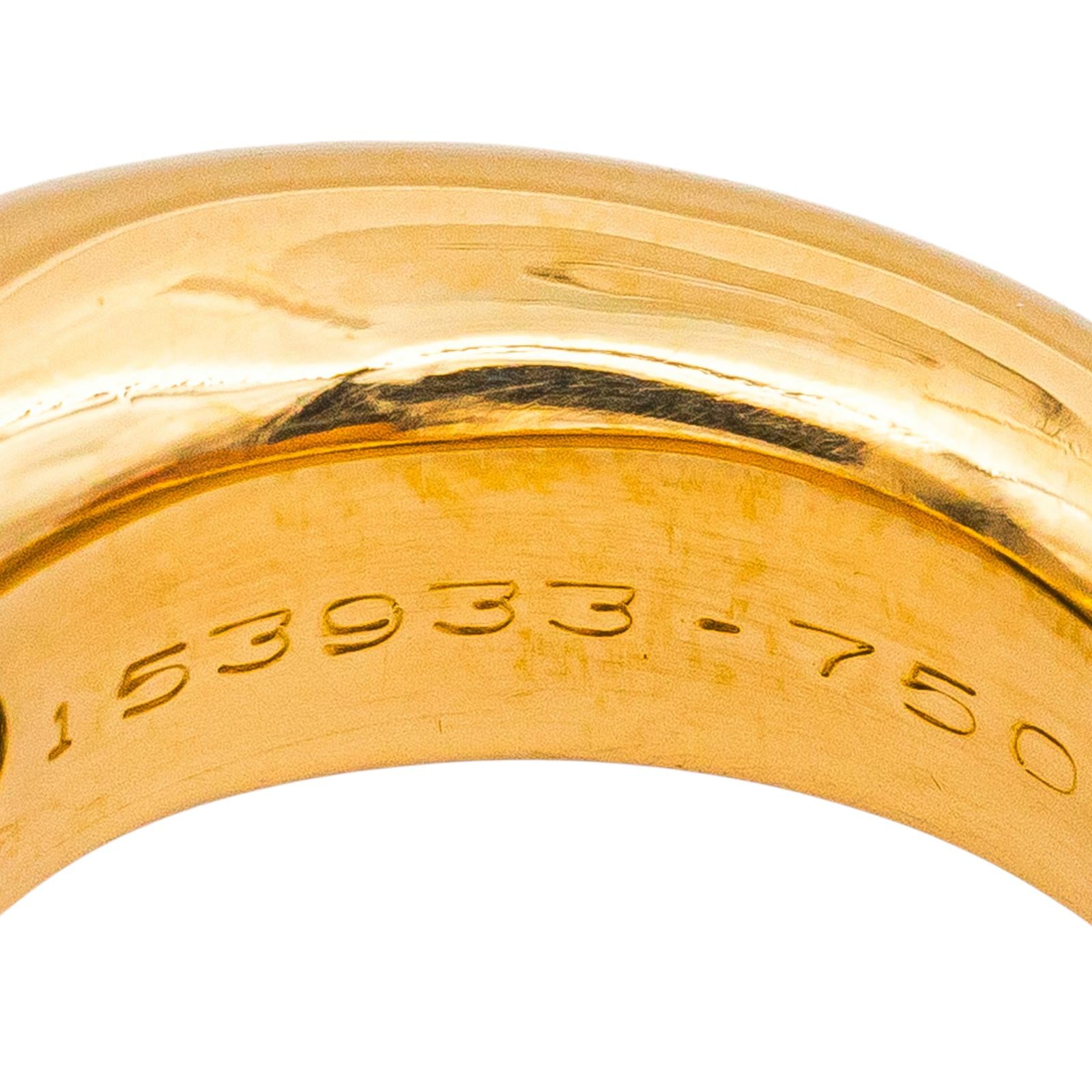 Chaumet Ring Bangle Yellow gold Sapphire Violet